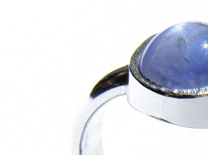 Stjärnsafir Ring silver med 4,39ct 